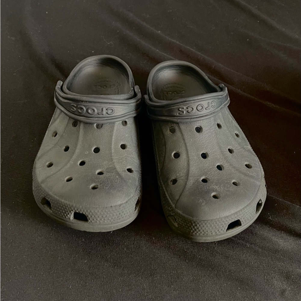 CROCS Black Sandals with Classic Clog Design and Breathable Ventilation
